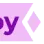 Letter y in a deep purple color centered on a light pink rectangular background.