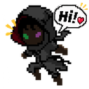 Zelge_PixelArt_Ninja_Hi Discord sticker | Zelge's server