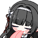 ChisaLicking_2 animated GIF emoji from Động Ếch Của Nhi Elly