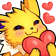 Jolteon_heart Discord emoji