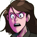 Person with wide eyes and an open mouth showing an expression of intense shock or horror.