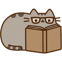 pusheenbook Discord sticker from 𑣲. cheri