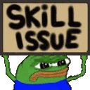 skillissuepepe animated GIF emoji from 𝐿𝑜𝓈𝓉 4𝓇𝒸𝒽𝒾𝓋𝑒𝓈
