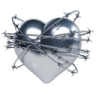 silver_metallic_heart Discord Emoji - Gem's Discord