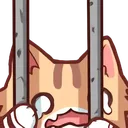 orange_catjail Discord sticker | Stoner Sluts