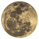 Moon showing detailed craters and surface texture against a dark background.