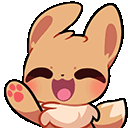 waifuEeveeWave animated emote - Vyxies TreeHouse 🦊🍃