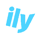 ilyBlue animated emote from /aqua