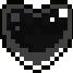 Heart symbol rendered in a dark pixel art style with white highlights.