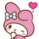 mymelodyheart animated emote from /aqua