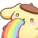 yellow_pomrainbowvomit_mini custom emote from Stoner Sluts