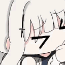 Anime girl with a squished, frustrated face expression.