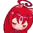 Two chibi anime characters with distinct color schemes swaying back and forth in a repeating loop.