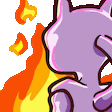 MewtwoStareFlames Discord emoji
