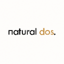 The text natural dos written in a clean sans-serif font with the word natural in black and dos in gold.
