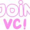 Text reading JOIN VC in a bold white font with a glowing pink outline.
