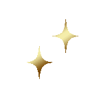 Golden four-pointed stars scattered across the frame with a metallic gradient.