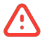 A red triangular warning sign with an exclamation mark in the center.