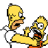 HomerChokingBart animated emote - Sikhism ☬