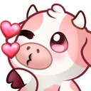 pink12_cow_kiss Discord sticker from @Awaken