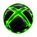 A glowing green sphere with a stylized cross symbol in the center against a dark background.