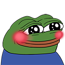 Peepo_Blush custom emote | Cosmos Exch