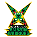 Guyana Amazon Warriors logo featuring a sharp green and yellow star emblem above the team name text.