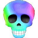 SkullRainbow Discord emoji