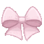 3_pinkbow animated GIF emoji from /asanami