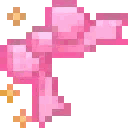 Pink_bow animated GIF emoji from /asanami