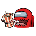 AU_popcorn Discord emoji
