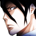 A man with dark hair looking sideways with a stern and judgmental expression.