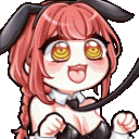 BunnyMakima animated Discord emote from Nekomimi🐈