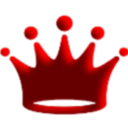 A stylized red crown icon with five points.