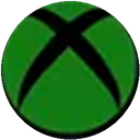 A stylized green sphere with a black cross cutout in the center.