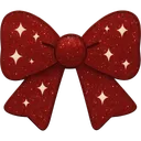 49517redglitterbow