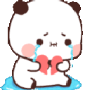 Panda_heartbroken animated emote from Midnight Bamboo Collective