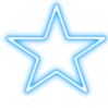 871502blueneonstar Discord Emoji - Feather