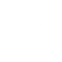 A white, hand-drawn hash symbol centered on a black background.