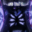 A dark, shadowy figure with glowing eyes appears under the text AND THAT IS...