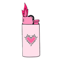 96817pinklighter Discord sticker from power puff sl*ts