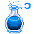BluePotion animated GIF emoji from Mossy Magic ✨
