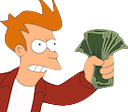 Takemymoney custom emote from Homies