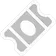 A gray admission ticket icon with a white border against a black background.