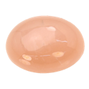 A glossy, translucent peach-colored sphere with soft highlights.