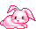 pinkbunnyrabbitearwave animated GIF emoji from Despised Icon (18+)