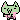 Two pixelated green creatures with pink details vibrating rapidly in a chaotic, excited manner.