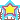 A colorful star morphs into a cute pixelated cat face in this animated emoji.