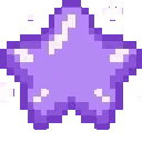 Four identical purple stars with white highlights arranged in a horizontal row.