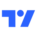 Blue geometric shape with a floating dot on a black background.